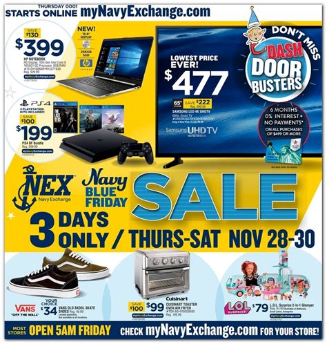 navy exchange sales flyer.